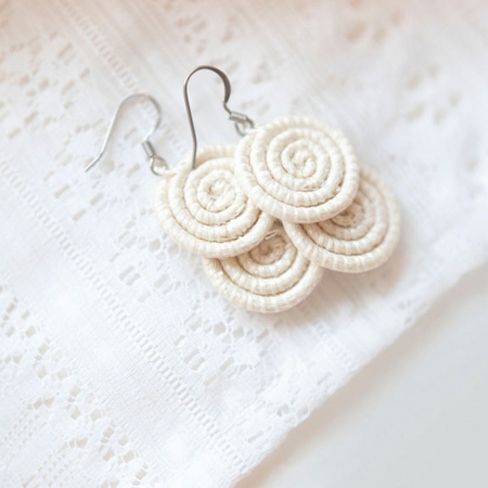 Kimwe natural white earring